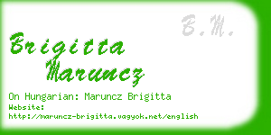 brigitta maruncz business card